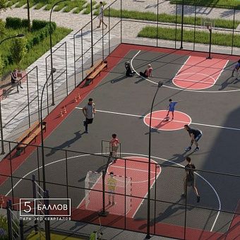 Во дворе будет оборудован целый комплекс для занятий